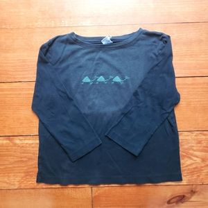CCO LAST CHANCE Peruvian Connection black 3/4 sleeve shirt